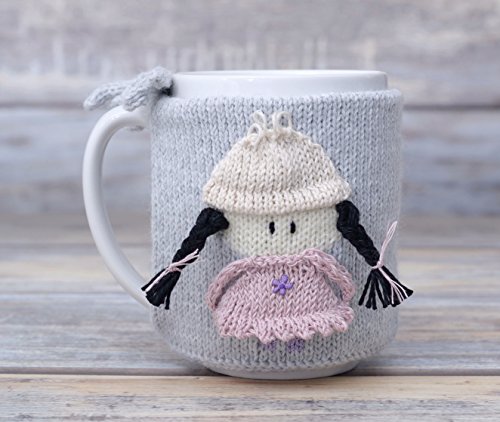 Gift For Girl Mug Cozy Knitted Tea Cosy Cup Sleeve Party Favor Mug Sweater Coffee Warmer Decorative Kitchen - Thumbnail 6