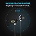 Bluetooth Headphones, Bluenin 817 Wireless In Ear Earbuds Magnetic Stereo Earphones with Built-in Mic (8-Hour Playtime and CVC 6.0 Noise Cancellation, IPX4 Sweatproof for Running, Workout, Gym)(Black)