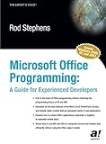 Microsoft Office Programming: A Guide for Experienced Developers