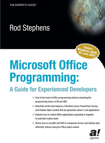 Microsoft Office Programming: A Guide for Experienced Developers