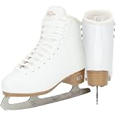 Riedell Horizon Ice Skates for Men and Women | Plush Padded Lining, Smooth Stainless Steel Blades, PVC Soles, Supportive Uppers, Waterproof Synthetic Upper