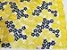 Ourwin 5 Yards African Net Lace Fabrics Nigerian French Fabric Embroidery and Rhinestones Guipure Cord Lace (Yellow)
