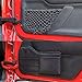 Savadicar Front Door Storage Bags Durable Oxford Storage Panels Organizer for 2011-2018 Jeep Wrangler JK JKU, Door Net Pockets Replacement, Interior Accessories, Black, 4PCS