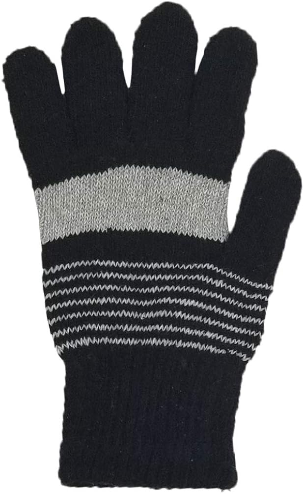 Winter Magic Gloves, 12 Pairs Unisex, Stretchy Warm Knit Bulk Pack One Size Mens Womens (12 Pairs Assorted Knit) at  Men’s Clothing store