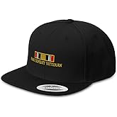 Speedy Pros Snapback Hat for Men Flat Brim Hats Iraq Combat War Veteran Flag Embroidery Embroidered Flat Bill Hat