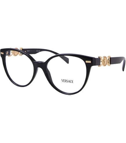 Amazon.com: Versace Eyeglasses VE 3343 GB1 Black : Clothing  display picture 2