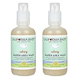 California Baby Diaper Area Wash - Non-Burning & Calming, 6.5 oz (Pack of 2)