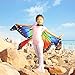 Dance Fairy Monarch Butterfly Wings Cape Dance Costume for Kids/Adult (Rainbow-Hand Wings)
