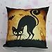Gillberry Home Decor Pillow, Halloween Pumpkin Square Pillow Cover Cushion Case Pillowcase Zipper Closure (I)