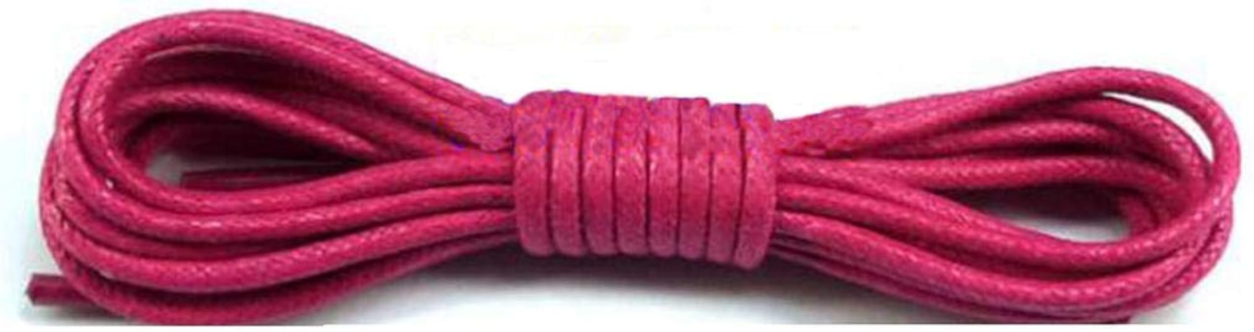 Fpump 1Pair Round Leather Shoes Laces Waxed Coloured Shoelaces Boot