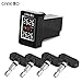 Careud U912 Wireless Auto Car Vehicle TPMS Tire Pressure Monitoring System with LCD Display 4 Built-in Sensors Diagnostic Alarm Temperature Battery Power Monitor for Toyota