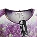 BEPEI Tunics for Leggings, Tie Dye Short Sleeve Casual Exotic Bohemian Shirts