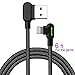 Made for The Game Connecting Cable for Apple- 6 ft 1800mm Length 2A Current 90 Degree USB AM Reversible Cool Working Indicator Designed for Apple iPhone Ipad Charger