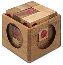 Vegas Baby: Wooden Puzzle for Adults a Handmade 3D Brain Teaser Soma Cube from SiamMandalay with Free SM Gift Box(Pictured)