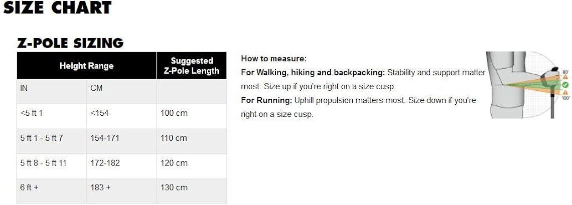 Black Diamond Distance Z Trekking Poles (120cm) - AW20 : Sports & Outdoors