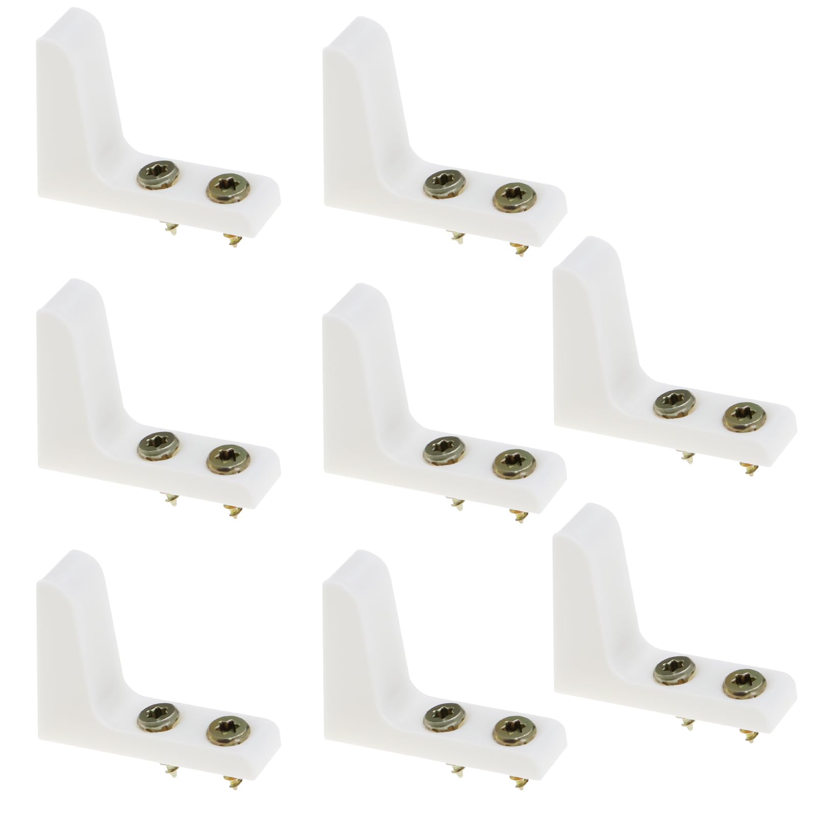 Create idea 4 Pairs Toilet Seat Stabilisers Wobbly Loose Buffers Bumpers Stop Elderly Disabled Slipping Sliding with Screws White Plastic