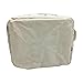 Mziart Small Foldable Canvas Storage Basket with Handles, Cotton Linen Storage Bin Organizer for Nursery Kids Shelves & Desks (Grey Cat)