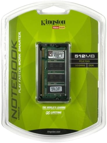 ValueRAM 512MB 333MHz PC2700 DDR Notebook Memory (KVR333SO/512R)