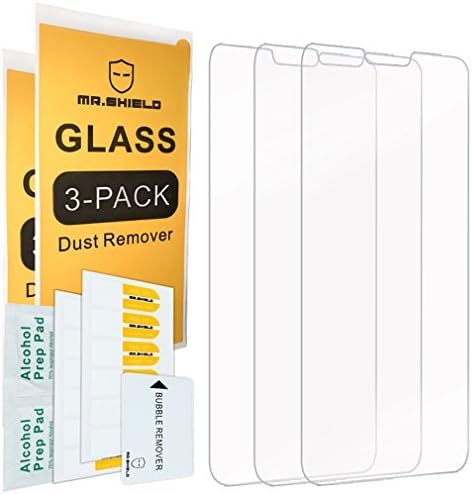 Mr.ShieldScreen Protector For OnePlus 6 / OnePlus Six [Tempered Glass] [9H Hardness] [3-Pack] Screen Protector