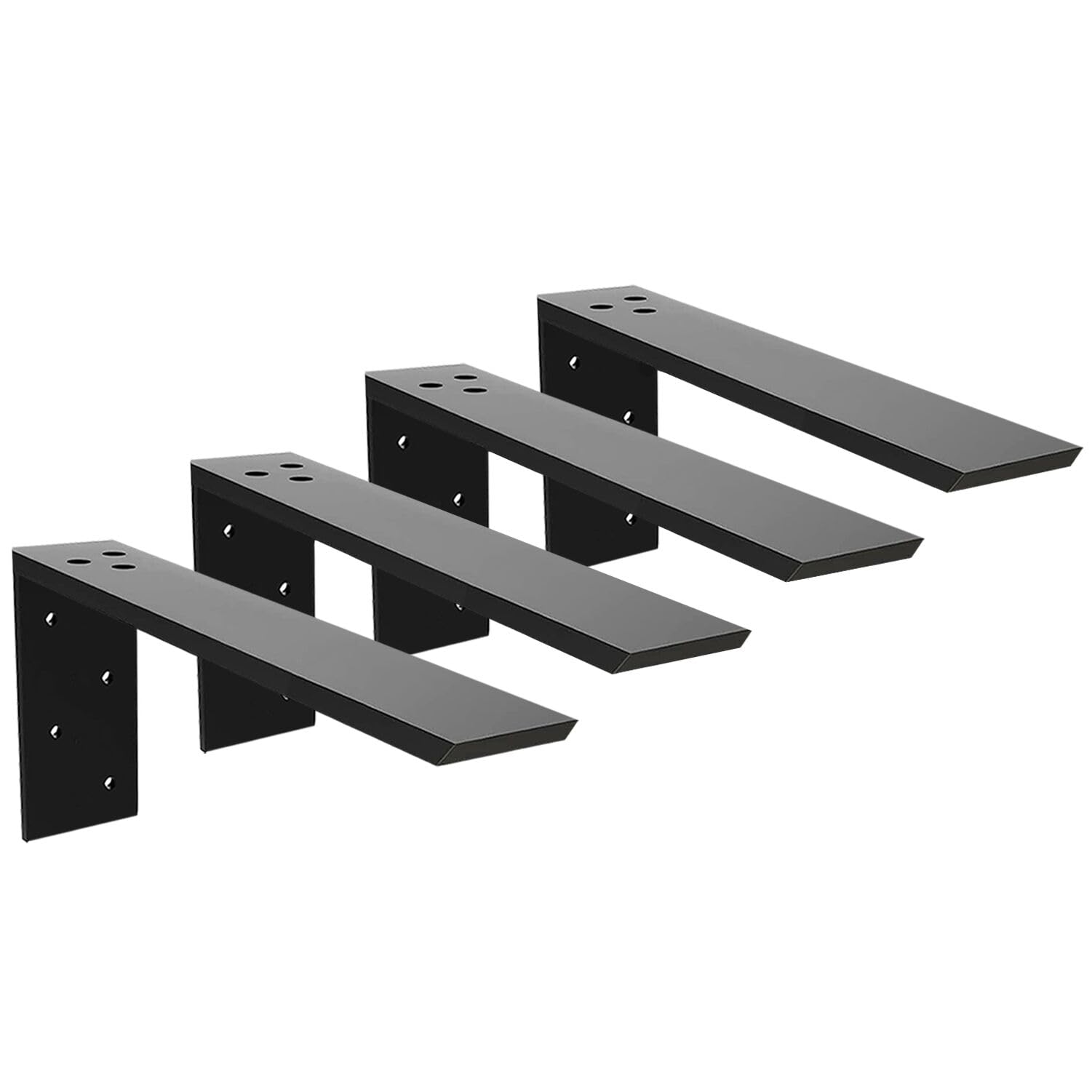 Heavy Duty Countertop Support Bracket 2 Pack - 16" x 6" x 2.5" Forward L Bracket Metal Corbels for Quartz/Granite/Wood/Concrete/Laminate Countertops — image 1