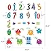 Numbers & Shapes Learning Wall Decals for Kids - Educational Math Classroom Stickers [>30 Cute Art clings] with Free Bird Gift!
