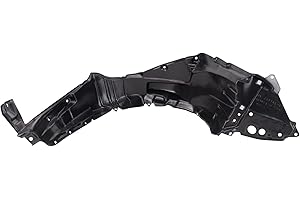 TRQ Front Left Inner Fender Liner Black Drivers Side Compatible with 2016 Scion iM 2017-2018 Toyota Corolla iM TO1248216