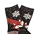 EBMORE® Women's Animal Pattern Warm Socks For Winter (Fox Snowflake-One Size)