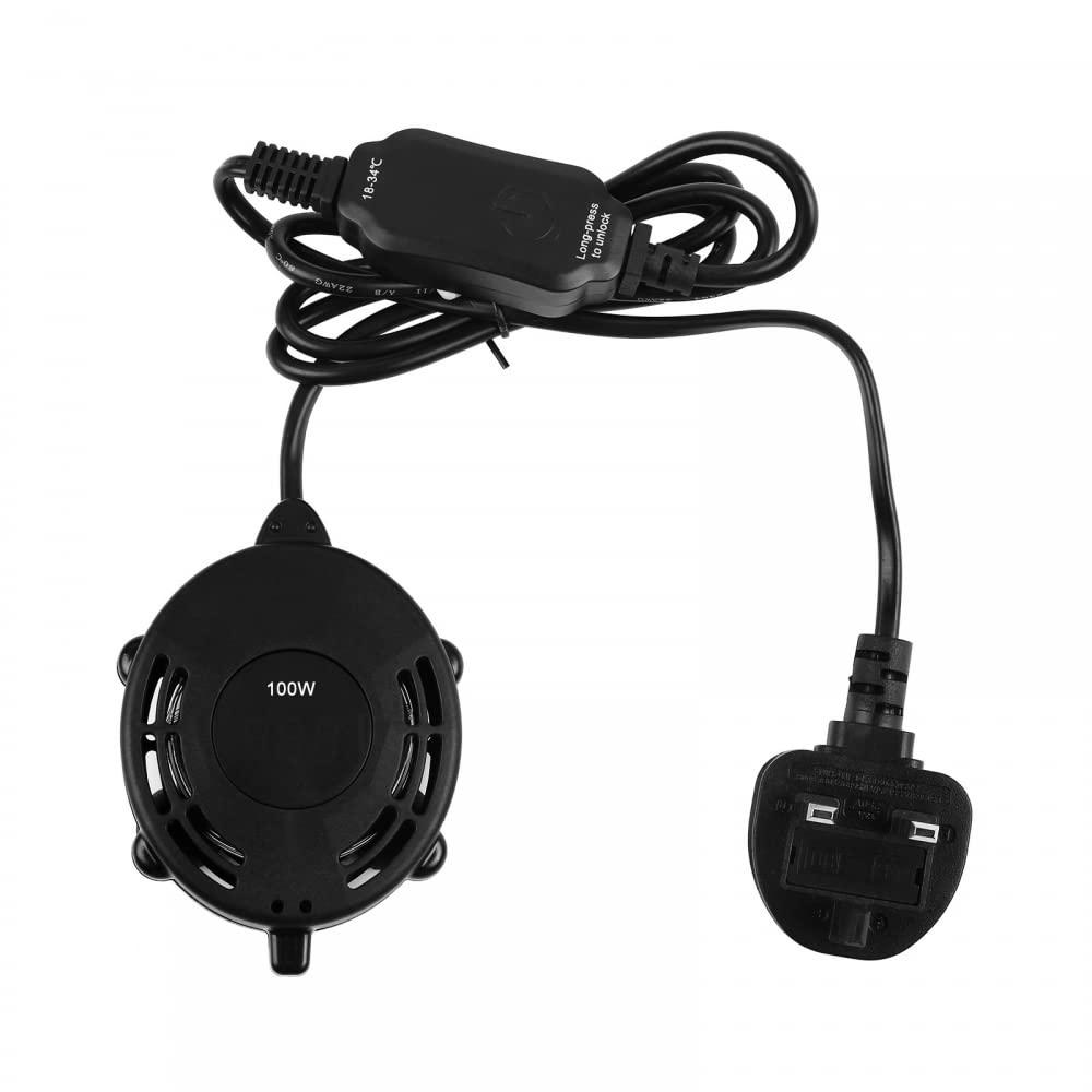 DONGKER Mini Submersible Aquarium Heater, 100W Turtle Tank Heater Digital Water Temp Display for Fish Turtle Betta