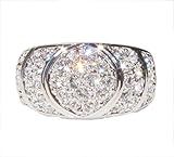 Fashion Plaza Women's Cubic Zirconia Wedding Engagement Band Ring R119