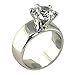 Wide Solitaire Round-Shape 4.28 Ct. Cubic Zirconia Cz Bridal Wedding 3 Pc. Ring Set with Eternity Bands (Center Stone is 2.75 Cts.)
