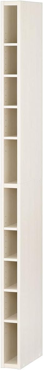 Amazon ぼん家具 オーダーメイド 日本製 隙間収納 隙間ラック キッチンラック 本棚 ハイタイプ ホワイト 幅12cm 本棚 オンライン通販