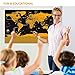 Scratch Off Map Of The World With States - Travel Poster With Smooth Gold Foil On Thick Glossy Paper - Set Of 10 Apt Accessories - Perfect Gift Ready Packaging