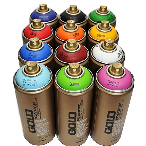 Montana Gold Premium Spray Paint 400ml Main Colors Set of 12 Pricepulse