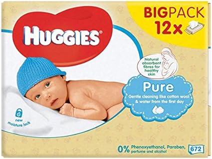 huggies pure extra care wipes 12 pack