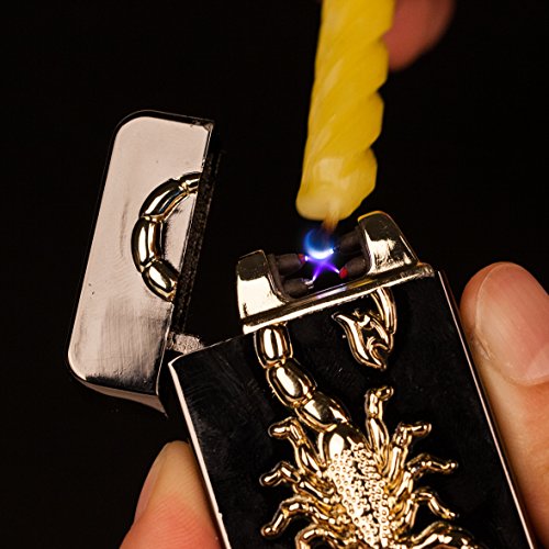 USB Lighters 2 Pack Dual Arc Electronic Lighter Electric Plasma