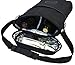 Vina 2 Bottle Wine Tote Carrier, Portable Insulated Carrying Bag Wine Holder with Adjustable Shoulder Strap + Corkscrew - Great Gift, Perfect for Travel, Beach Day