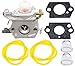 HOOAI C1U-K78 Carburetor with Primer Bulb Gasket for Echo Blower PB200 PB201 ES210 ES211 Shredder primary