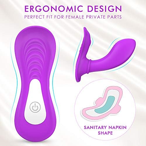 USB Rechargeable & Wireless Remote Control Vibrantor with Heat Mssagers for Women 9 Frequency Wearable Butterfly Toy for Couple T-Shirt