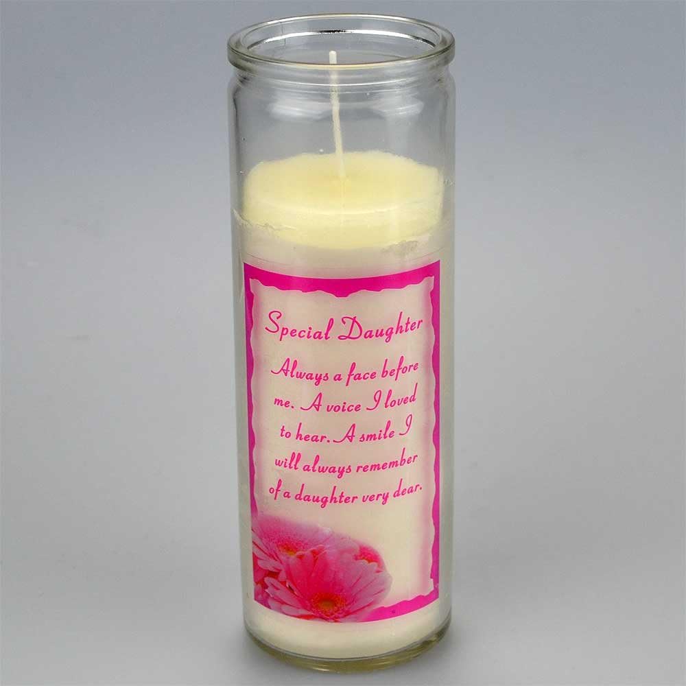 Special Daughter Candle with Verse Amazon.co.uk Kitchen & Home