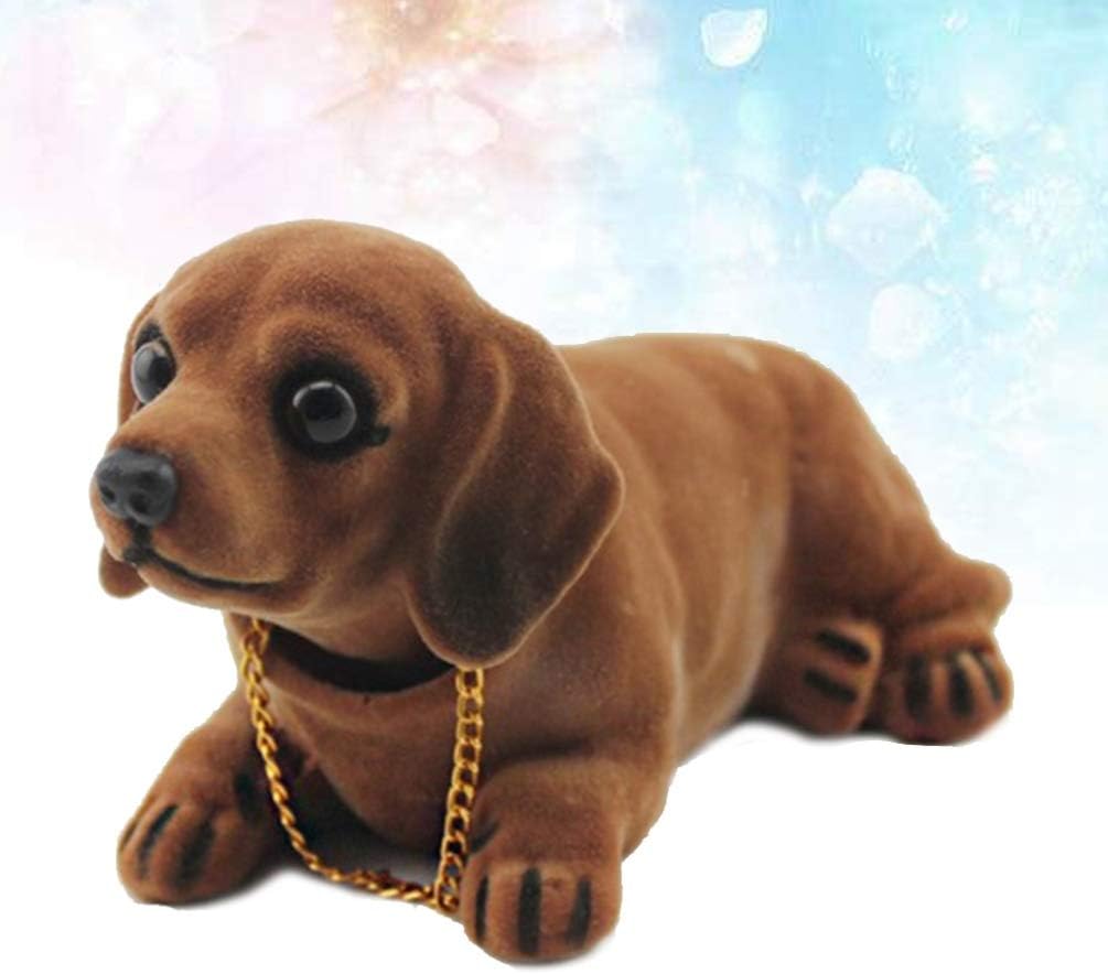 NUOBESTY Dachshund Car Ornament Shaking Head Bobble Dashboard Decoration for Vehicle Interior Home Office Display - Image 5