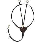 Horze Winchmore Running Martingale - Dark Brown - Horse