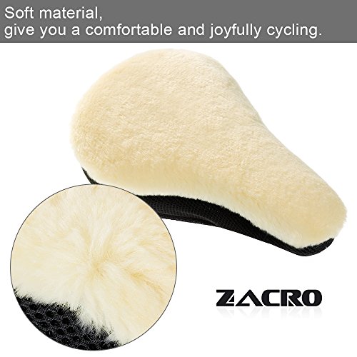 image for Zacro Imitation Wool Bicycle Cushion Cover, Best Warm and Comfortable 