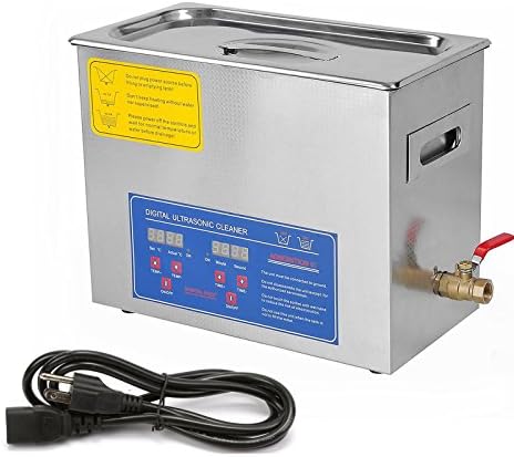 6L Ultrasonic Cleaner Stainless Steel Industry Heated Heater w/Timer