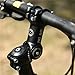 ZHIQIU -60-+60 Degree 90mm 100mm 110mm Adustable Stem Bike Fork Extender Bicycle Handlebar Rise Clamp Adaptor MTB Road Fixed Gear Aluminium Alloy Head Up Adapter Flexible