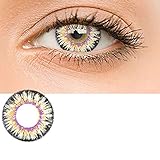 Women Multi-Color Contact Lenses Cosplay Eyes Cute Colored Charm and Attractive Cosmetic Makeup Eye Shadow (brown)