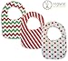 Regaroo - All-Around Waterproof Cotton-Lined Baby Bibs, Baby Essentials for Baby Clothes Protection, Unisex Baby Stuff, Baby Products, Candy Shop (3-Pack)