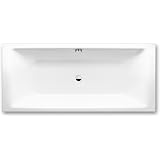 Kaldewei Saniform Plus Stahl-Email Badewanne – 180 X 80 Cm, Weiß, Inkl. Wannenträger & Ablaufgarnitur