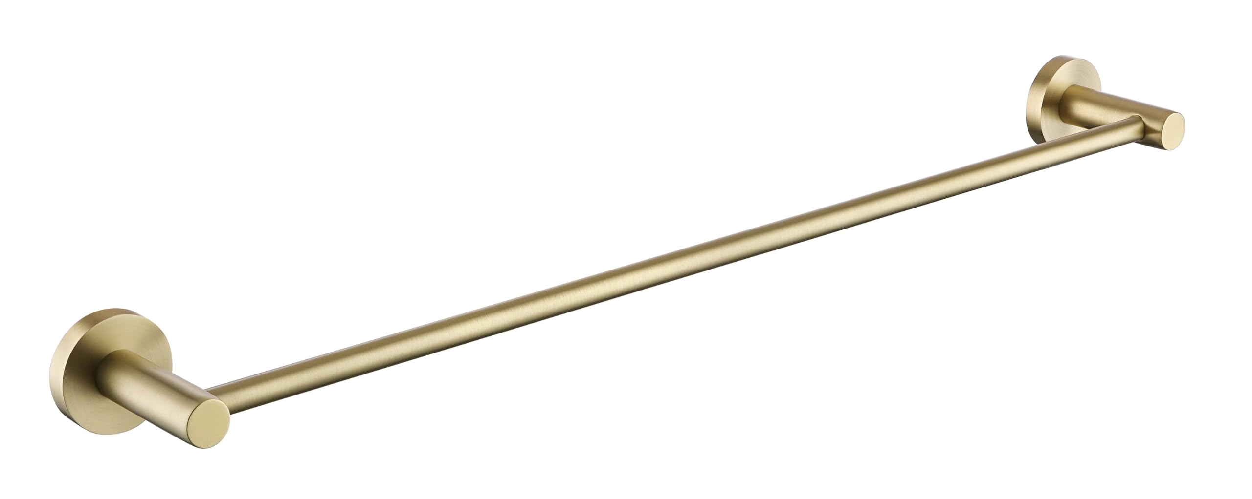 Round Towel Rail Brushed Brass