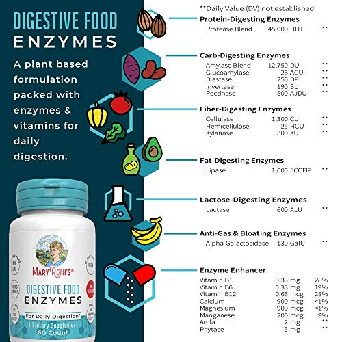 Digestive Enzymes Up to 2 Month Supply Vegan Digestive Health Aid