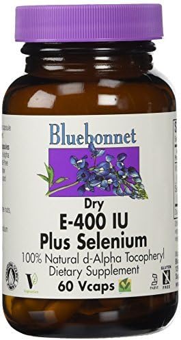 BlueBonnet Dry E-400 IU Plus Selenium Vegetarian Capsules, 60 Count by Blue Bonnet